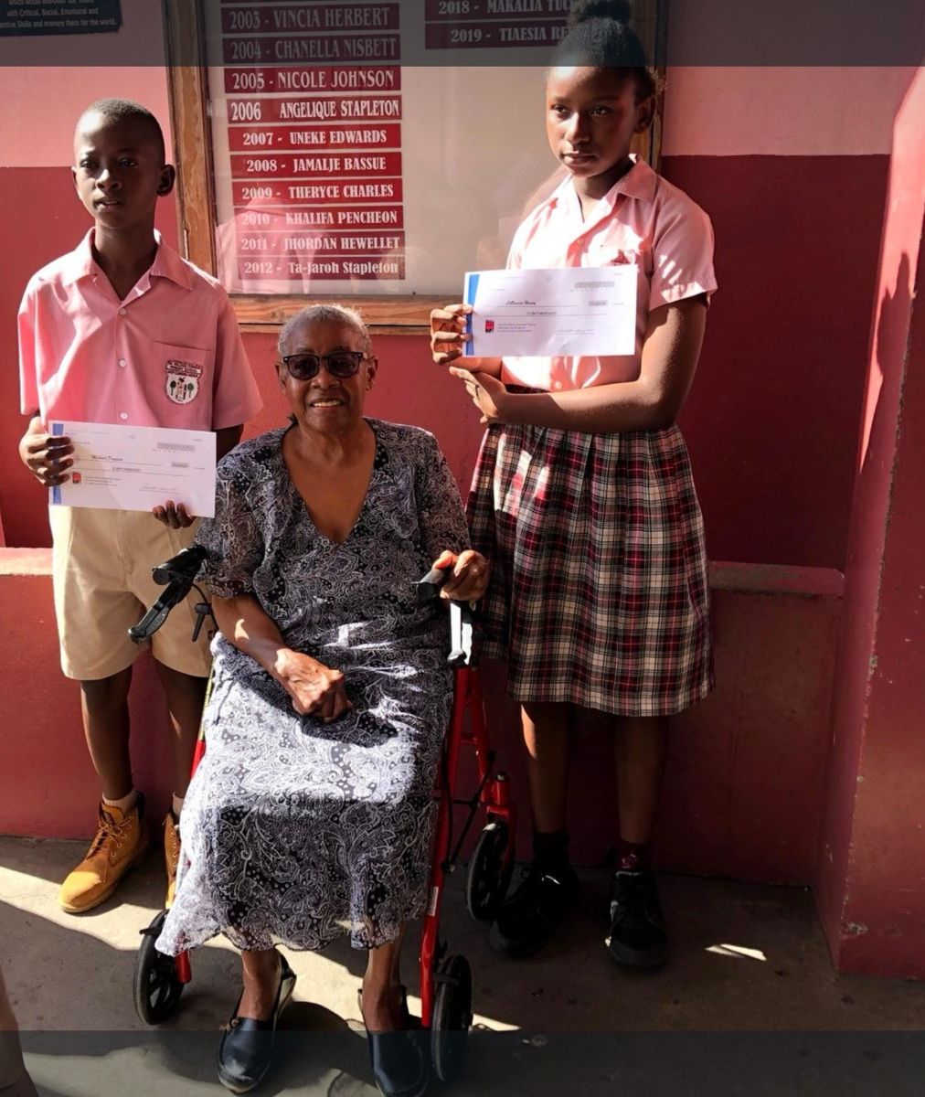 Gabriel Duggins and Lavencia Henry with Catherine Wilson